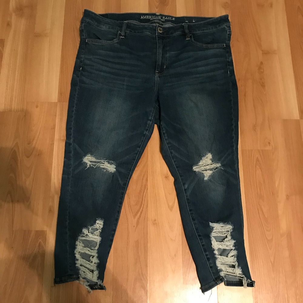 Distressed American Eagle jeans